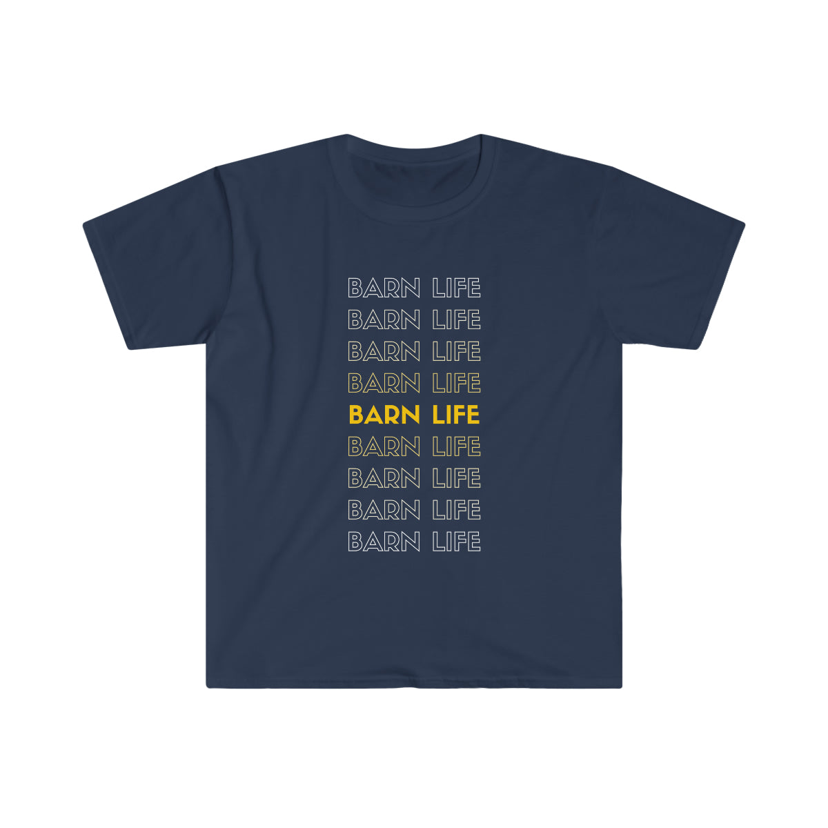Barn Life Electric Yellow Retro - Unisex T-Shirt