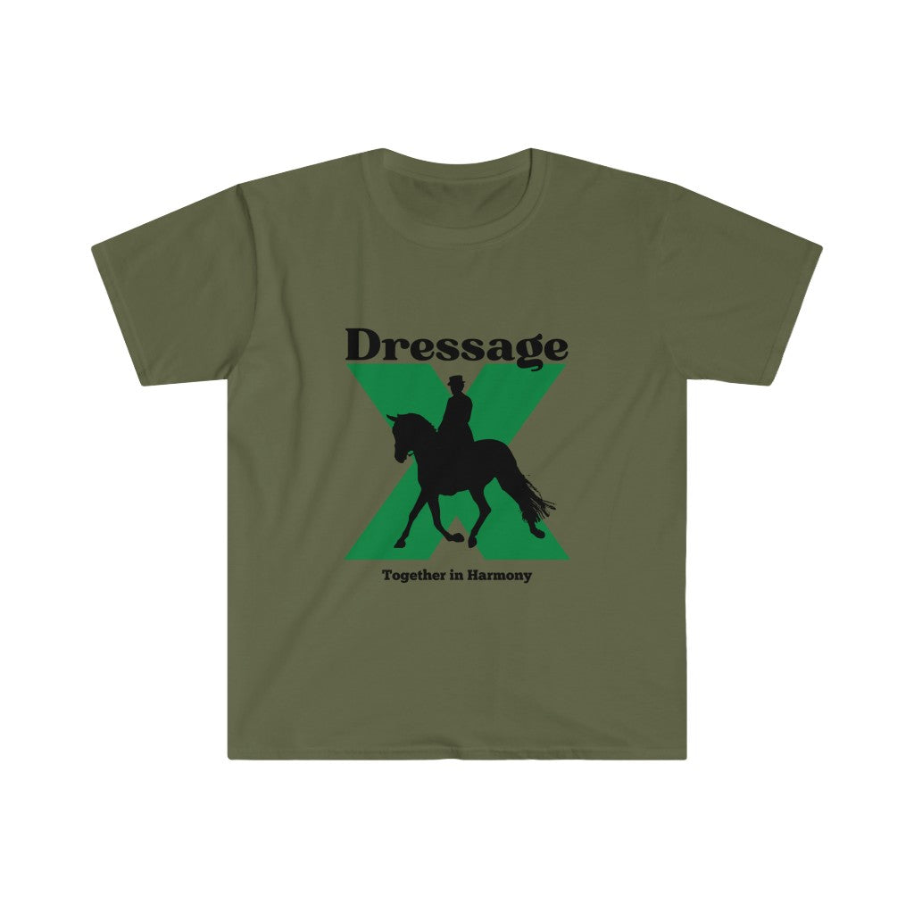 Dressage Together in Harmony-Unisex Softstyle T-Shirt