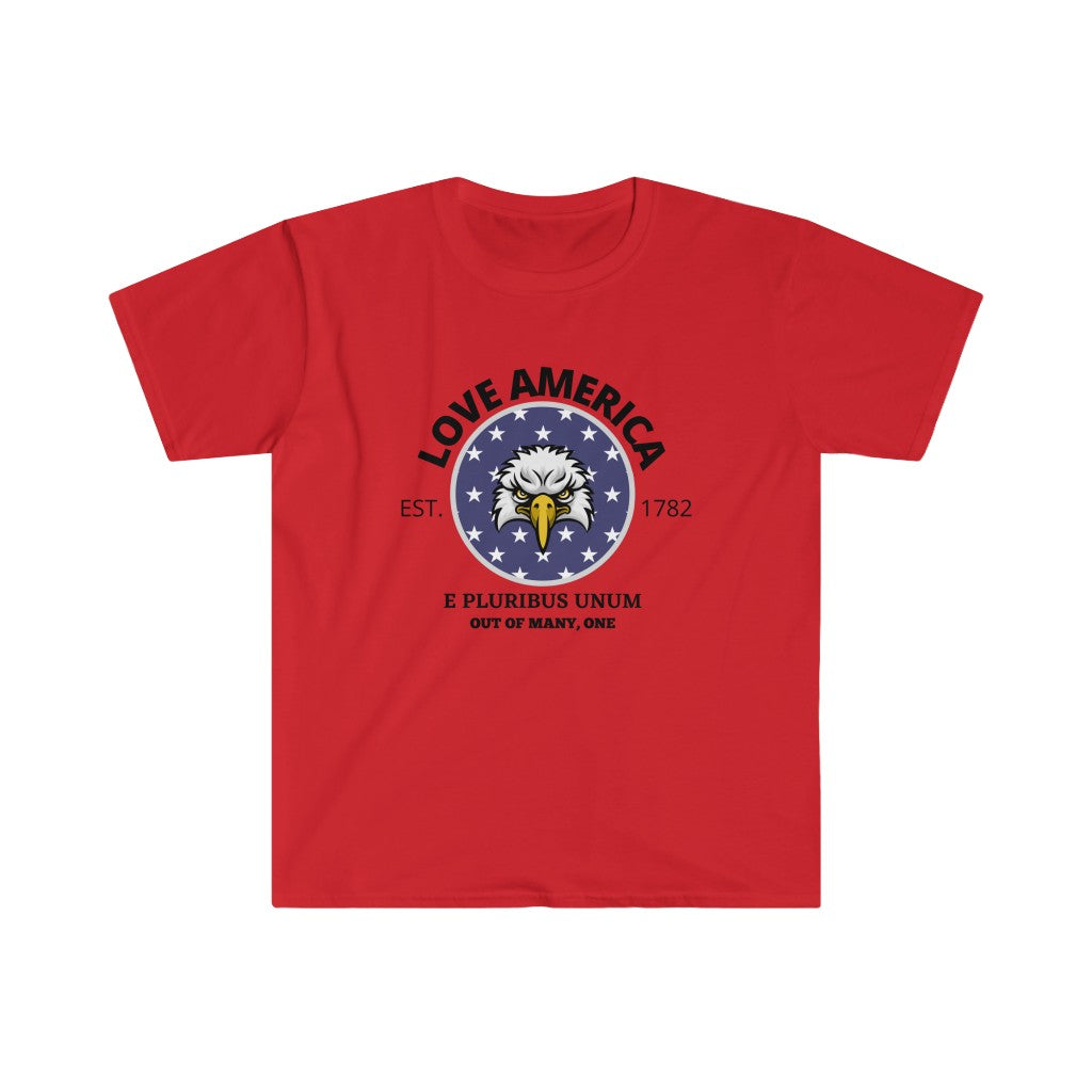 American Eagle E Pluribus Unum Black Text - Unisex T-Shirt