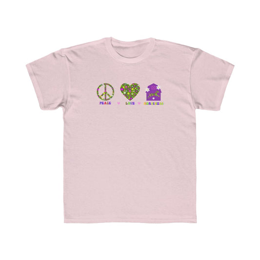 Peace Love and Horsiness - Kids Regular Fit Tee