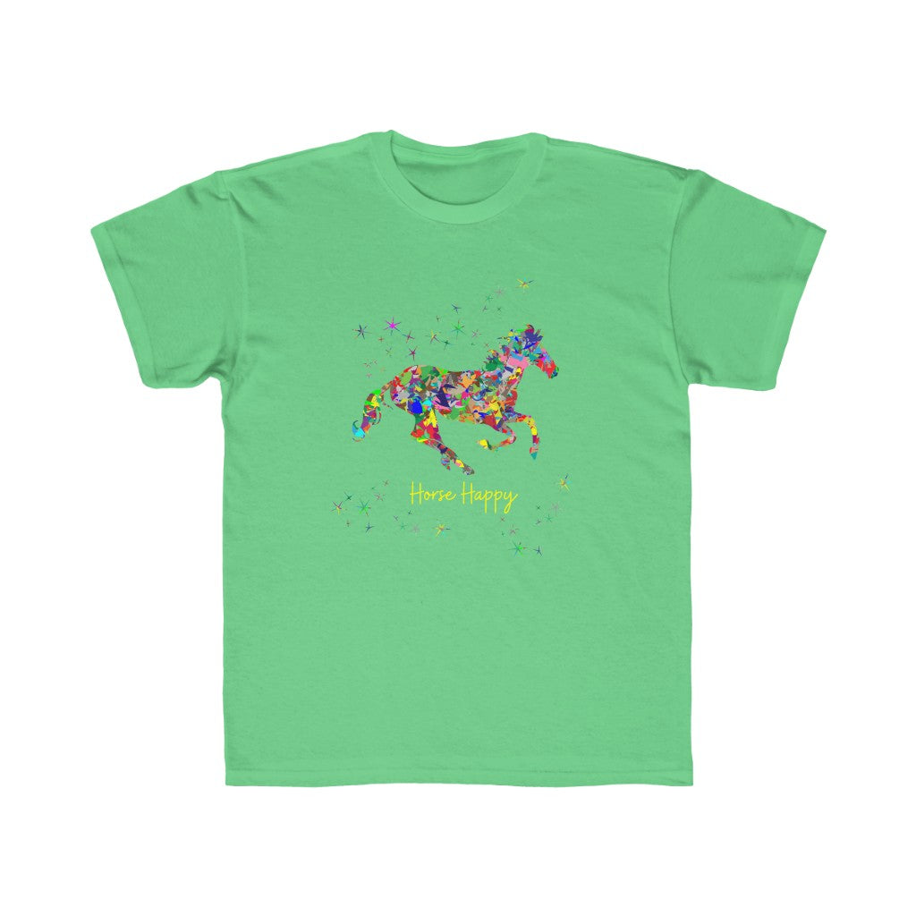 Colorful Horse Happy - Kids Regular Fit Tee