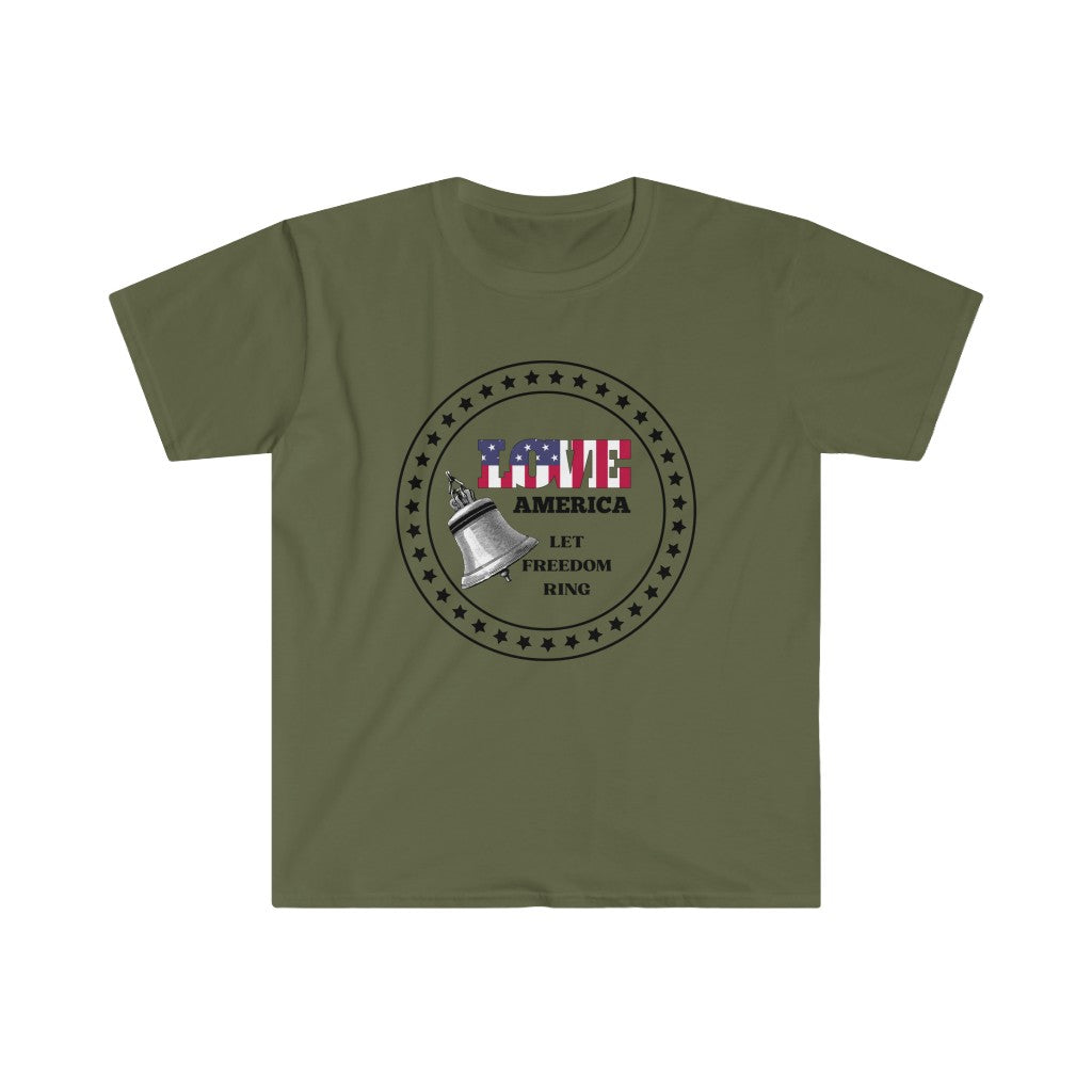Let Freedom Ring - Unisex Softstyle T-Shirt