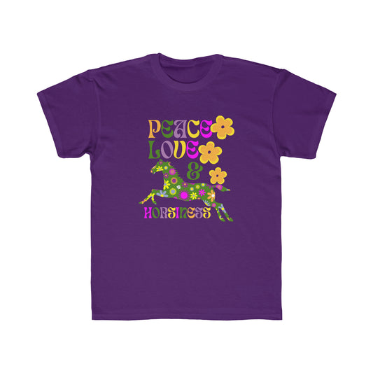 Peace Love & Horsiness - Kids Tee