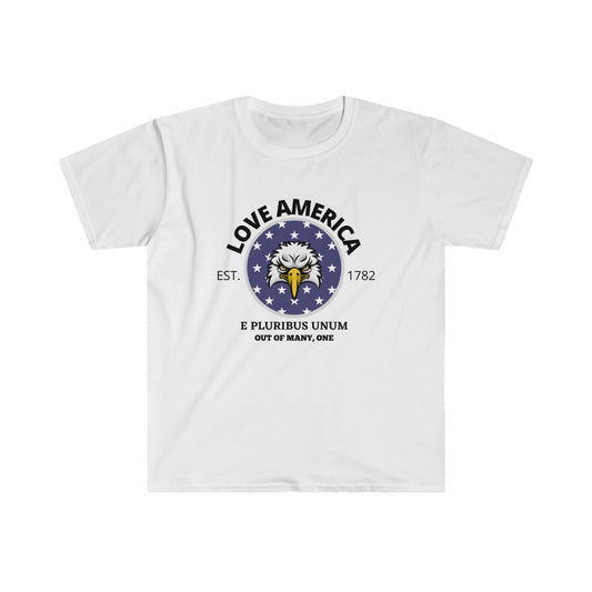 American Eagle E Pluribus Unum Black Text - Unisex T-Shirt