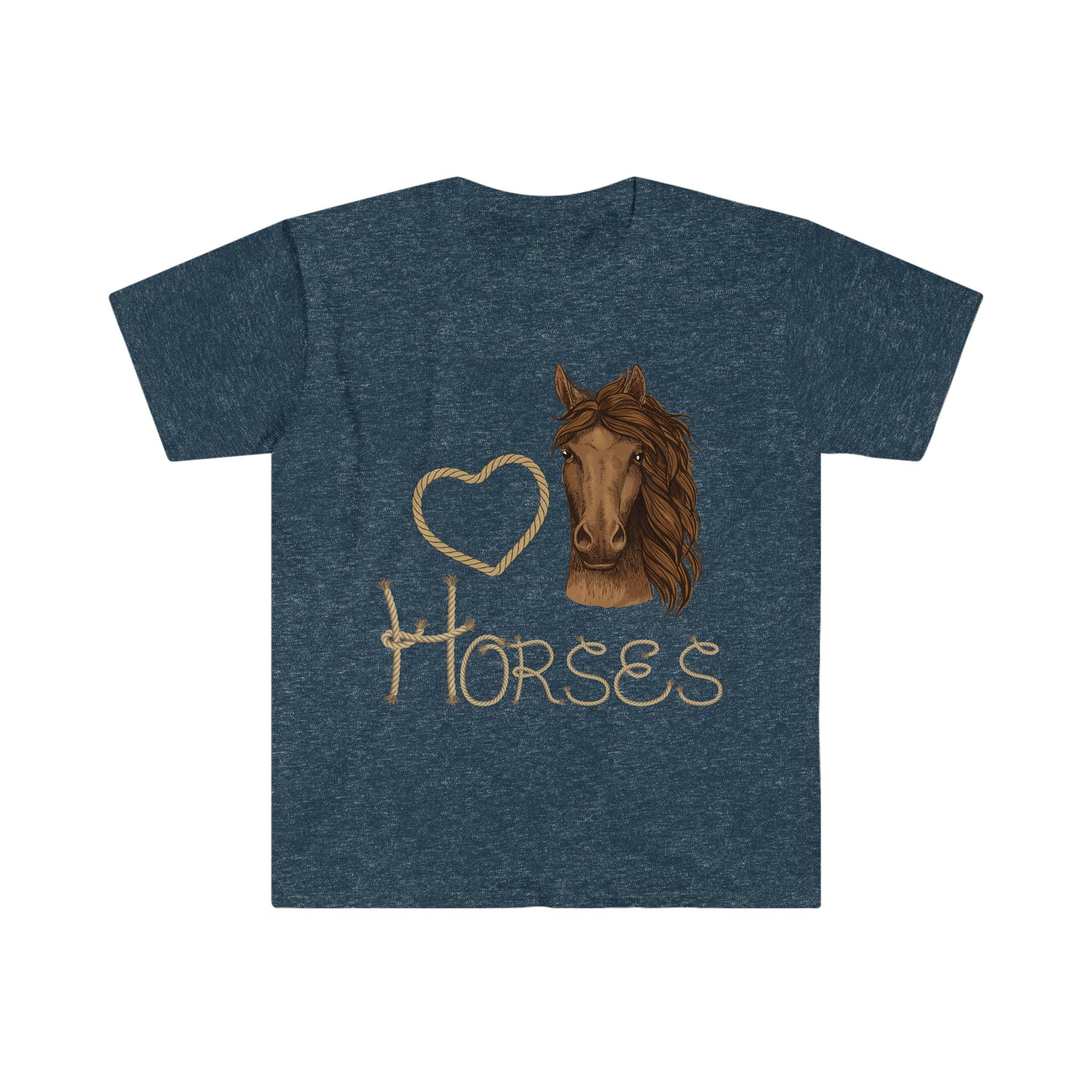 Loving Horses in the Wild West - Unisex Softstyle Tee