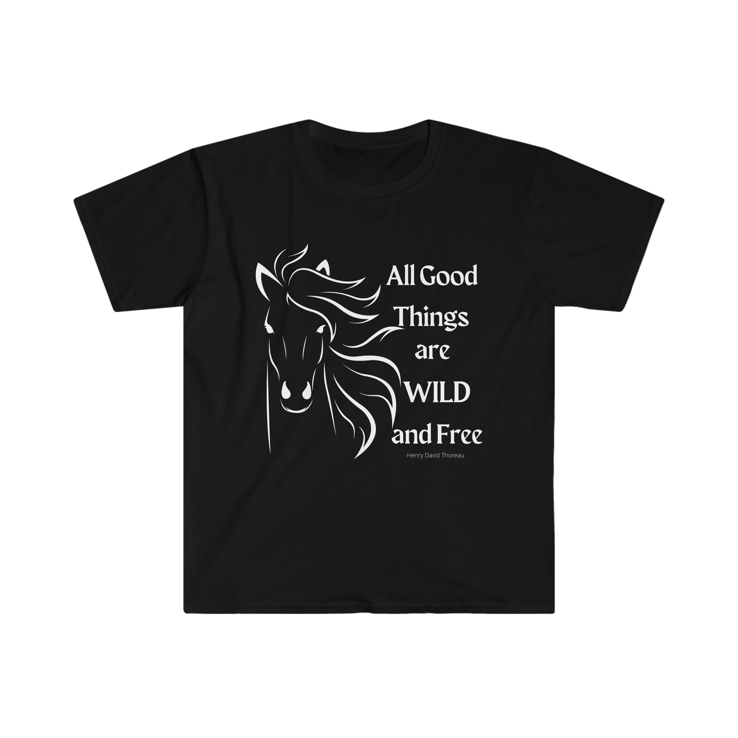 Wild and Free - Horse Unisex Softstyle Tee