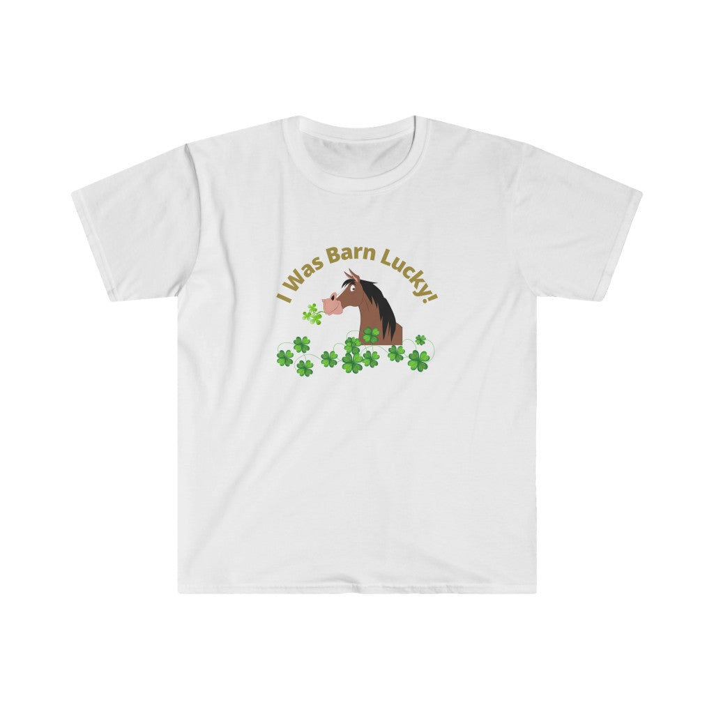I Was Barn Lucky - Unisex Softstyle T-Shirt