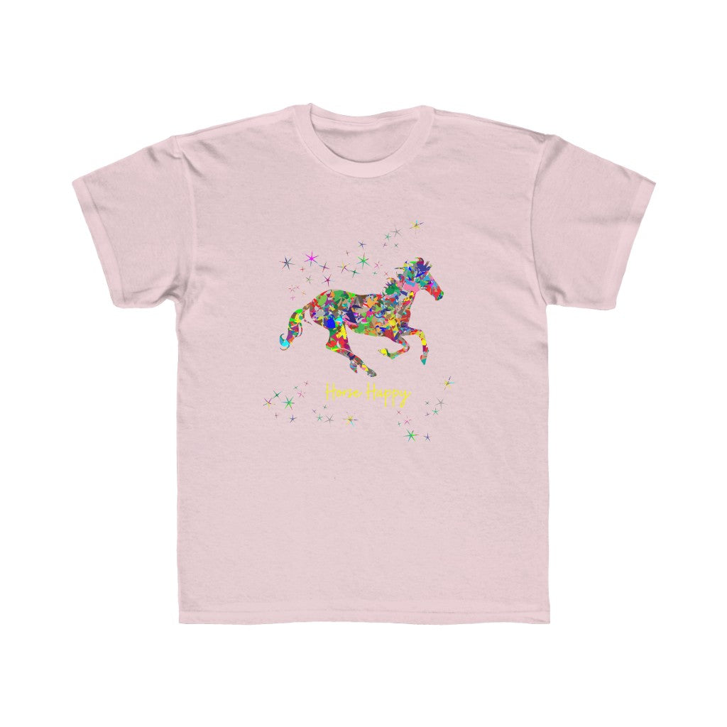 Colorful Horse Happy - Kids Regular Fit Tee